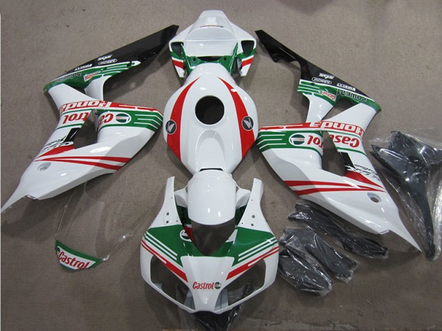 Honda CBR 1000 RR 06-07 - Blanco Verde Rojo Castrol