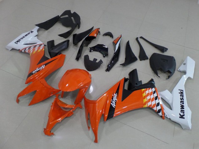 Kawasaki ZX10R 08-10 - Naranja & Blanco