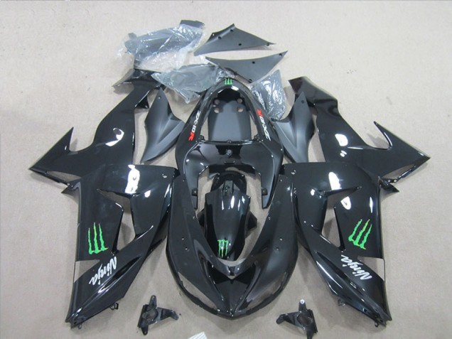 Kawasaki ZX6R 07-08 - Negro Ninja Verde Monster