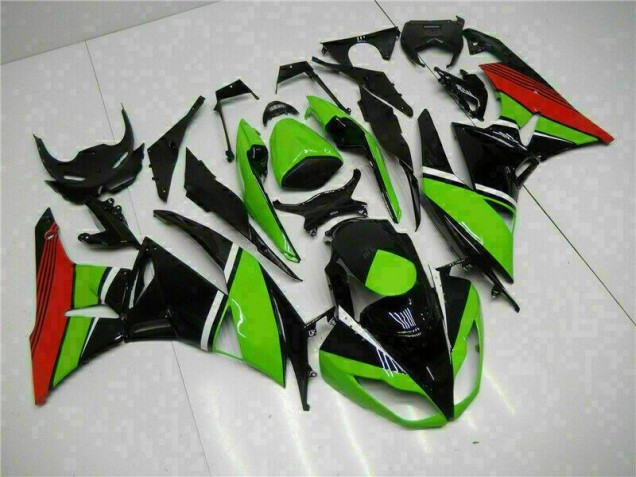 Kawasaki ZX6R 09-12 - Negro Verde Roja