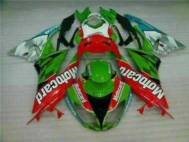 Kawasaki ZX6R 09-12 - Rojo Verde Motocard