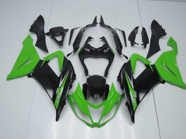 Kawasaki ZX6R 13-18 - Negro Verde 636