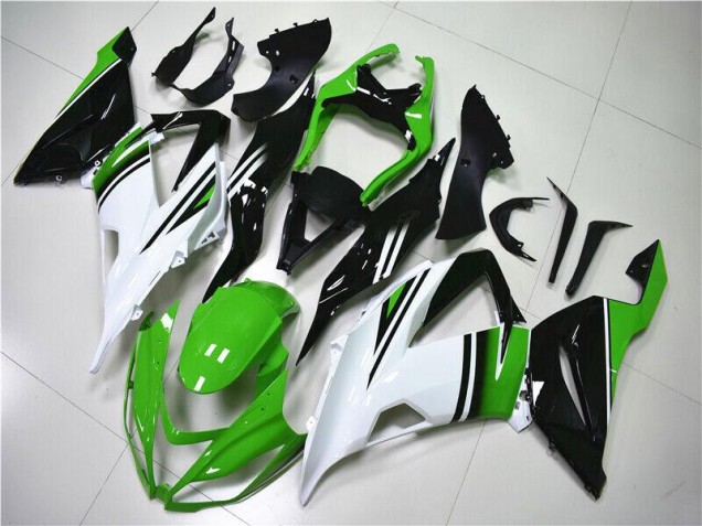 Kawasaki ZX6R 13-18 - Verde Blanco Negro