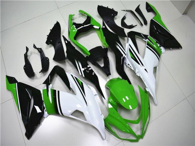 Kawasaki ZX6R 13-18 - Verde Blanco Negro