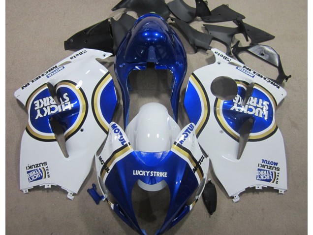 Suzuki GSXR 1300 Hayabusa 96-07 - Blanco Lucky Strike Azul Motul