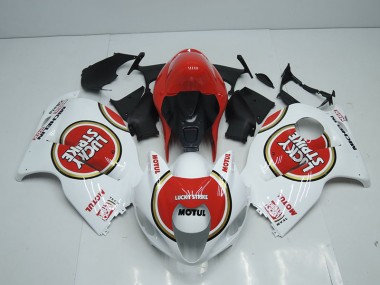 Suzuki GSXR 1300 Hayabusa 96-07 - Blanco Rojo Lucky Strike Motul