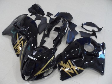 Suzuki GSXR 1300 Hayabusa 96-07 - Negro Oro Calcomanías