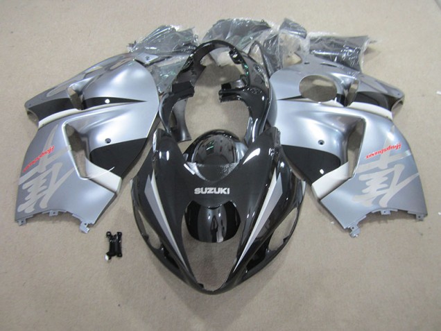 Suzuki GSXR 1300 Hayabusa 96-07 - Negro Plata