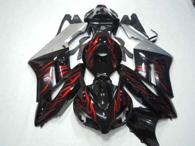 Honda CBR 1000 RR 04-05 - Negro Rojo Llama